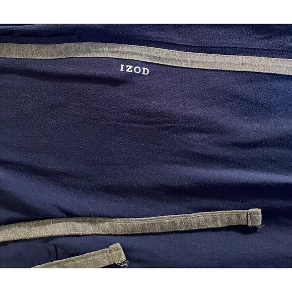 Izod Sleep/Loungewear Bottoms Men's Navy w/ Gray Strim & Izod Logo Med A+ - Picture 5 of 6